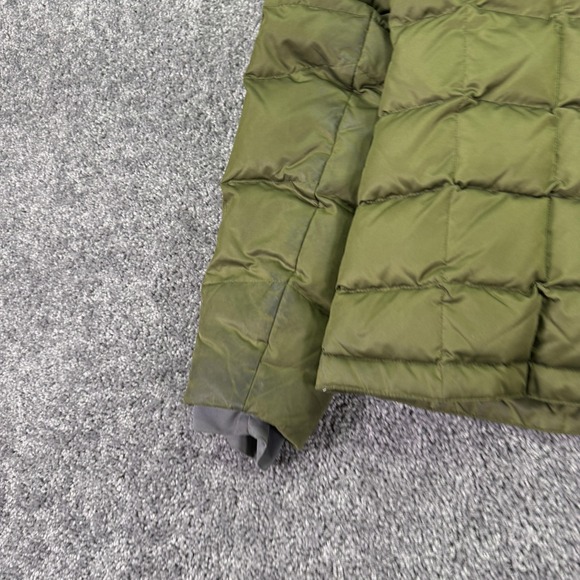 Cabela's Jacket Womens Large Green Down Puffer Hooded Full Zip Outdoor Winter - Picture 13 of 15